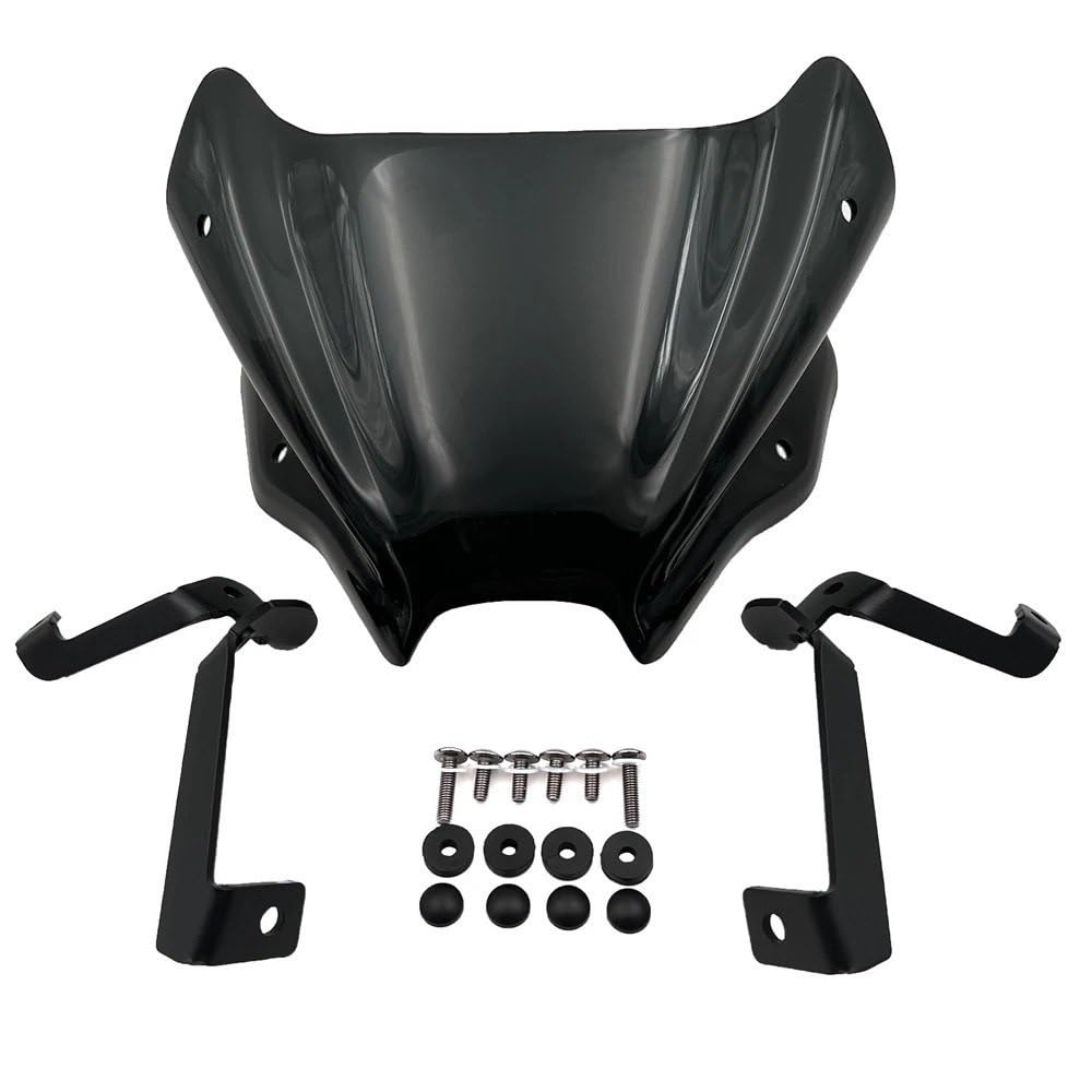 ASDRDDARF Windschutzscheibe Motorrad Für GSX-8S GSX8S 2023 2024 Motorrad Zubehör Sport Touring Windschutzscheibe Windschutzscheibe Visier Deflektor(Black) von ASDRDDARF