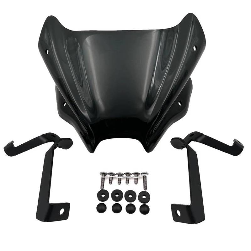 ASDRDDARF Windschutzscheibe Motorrad Für GSX-8S GSX8S 2023 2024 Motorrad Zubehör Sport Touring Windschutzscheibe Windschutzscheibe Visier Deflektor(Black) von ASDRDDARF