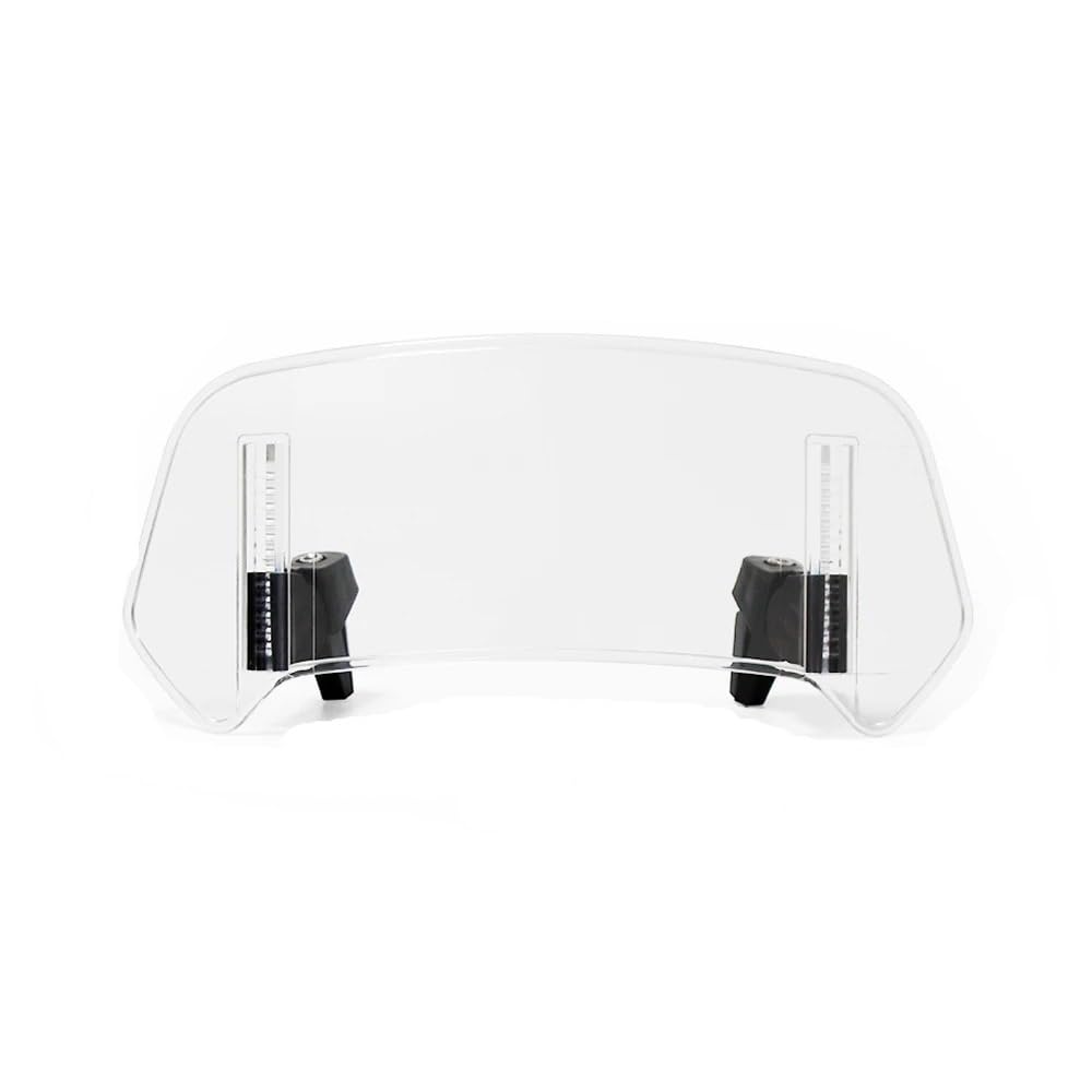 ASDRDDARF Windschutzscheibe Motorrad Für Goldwing 1800 GL1800 Motorrad Windschutzscheibe Verlängerung Einstellbare Spoiler Deflektor(Small Transparent) von ASDRDDARF