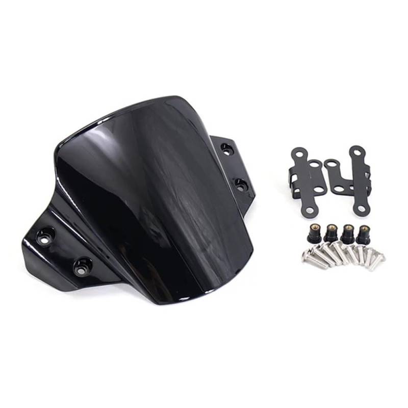 ASDRDDARF Windschutzscheibe Motorrad Für MT-09 2021 2022 2023 Motorrad Zubehör Windschutzscheibe Windschutz Wind Bildschirm(Black) von ASDRDDARF