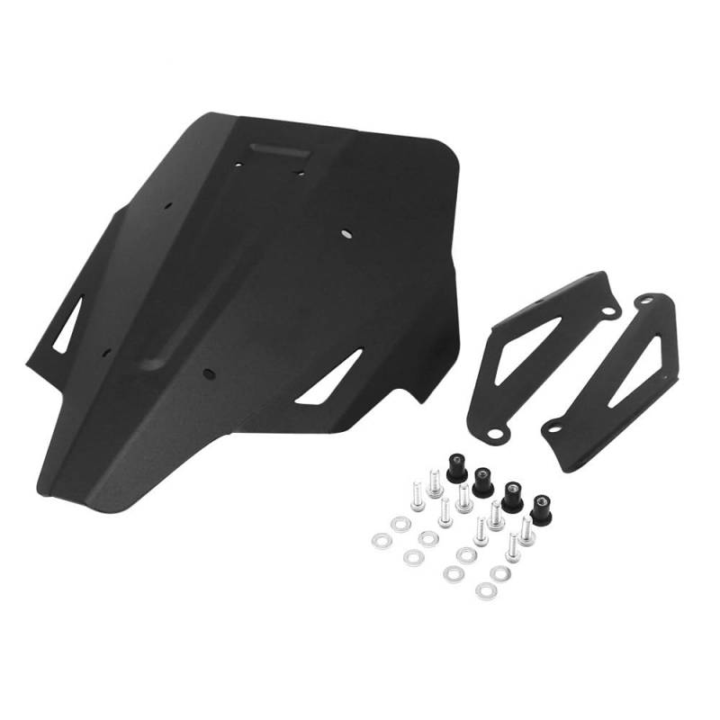 ASDRDDARF Windschutzscheibe Motorrad Für MT07 2021 2022 Motorrad Windschutzscheibe Windschutz Kit Deflektor Verkleidung Abdeckung Wind Bildschirm Zubehör(Black NO Logo) von ASDRDDARF