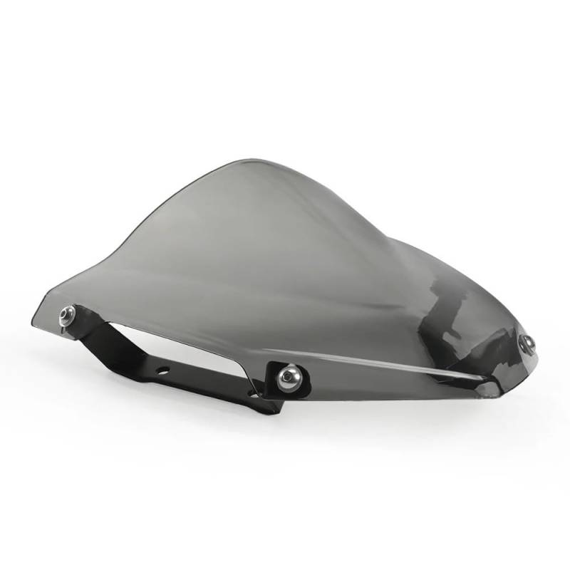 ASDRDDARF Windschutzscheibe Motorrad Für MT07 FZ07 MT09 FZ09 Windschutzscheibe Windschutzscheibe Motorradzubehör Windabweiser(Gray 09 2014-2016) von ASDRDDARF