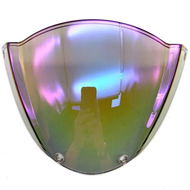 ASDRDDARF Windschutzscheibe Motorrad Für Monster 696 796 1100 1100S Monster 1100 EVO Motorrad Teile Sport Windschutzscheibe Kopf Abdeckung Windschutzscheibe Deflektor Visier(Light Rainbow) von ASDRDDARF
