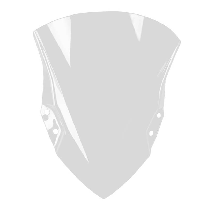 ASDRDDARF Windschutzscheibe Motorrad Für NINJA400 Ninja250 2018 2019 2020 2021 2022 2023 Motorrad Double Bubble Windschutzscheibe Windschutz Schwarz Klar(Clear) von ASDRDDARF