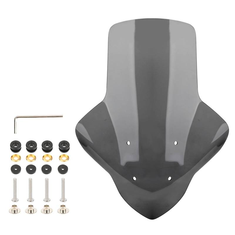 ASDRDDARF Windschutzscheibe Motorrad Für NMAX 155 2020-2024 Jahre ABS-Kunststoff Motorräder Modifizierte Teile Regenschutz Windschutzscheibe Erhöhte Frontscheibe(Black) von ASDRDDARF