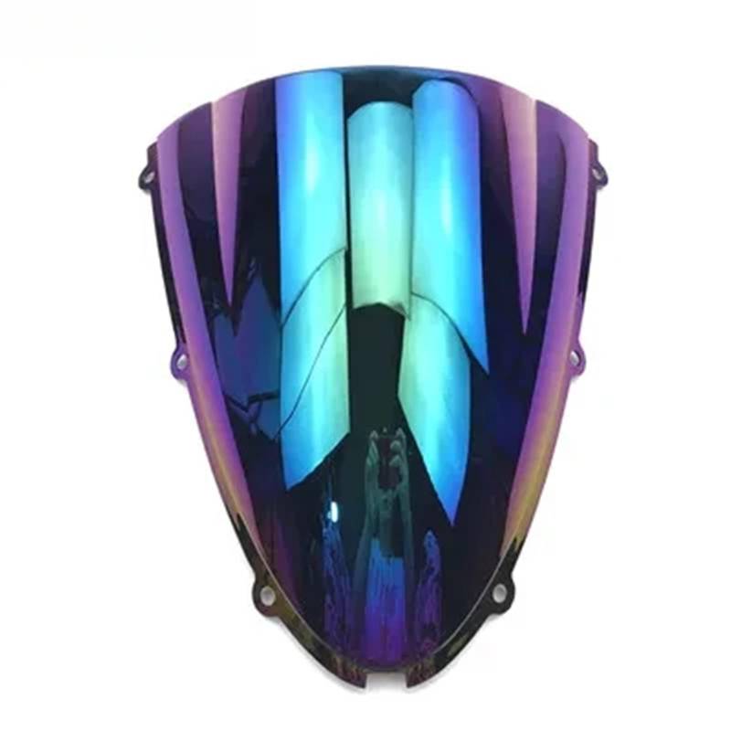 ASDRDDARF Windschutzscheibe Motorrad Für Ninja 636 ZX6R ZX-6R ZX10R ZX-10R 2005 2006 2007 2008 Schwarz Motorräder Windschutzscheibe Windschutz Bildschirm(Colorful) von ASDRDDARF