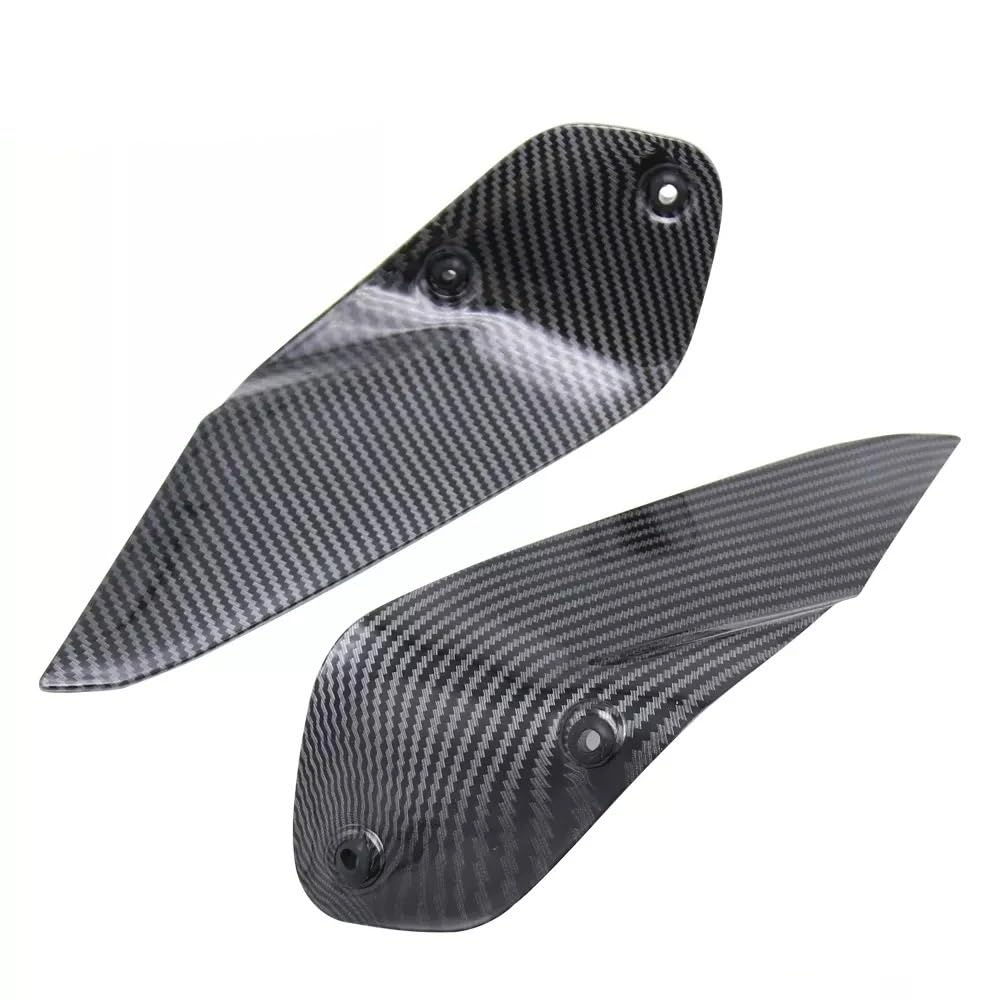 ASDRDDARF Windschutzscheibe Motorrad Für R1200GS LC ADV R1250GS Abenteuer 2014-2024 Motorrad Seite Deflektor Hand Schutz Windschutzscheibe Spoiler Windschutzscheibe(Carbon Fiber Pattern) von ASDRDDARF