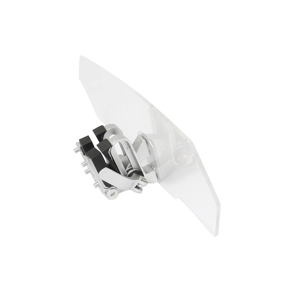 ASDRDDARF Windschutzscheibe Motorrad Für R1200GS Universal Motorrad Risen Clip Auf Windschutzscheibe Windschutzscheibe Verlängerung Spoiler Air Deflektor(Clear) von ASDRDDARF