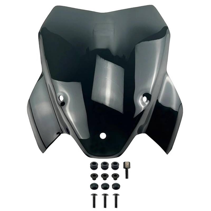 ASDRDDARF Windschutzscheibe Motorrad Für S1000R 2021 2022 2023 2024 Motorradzubehör Sport Touring Windschutzscheibe Windschutzscheibe Visier Deflektor(Black no Support) von ASDRDDARF