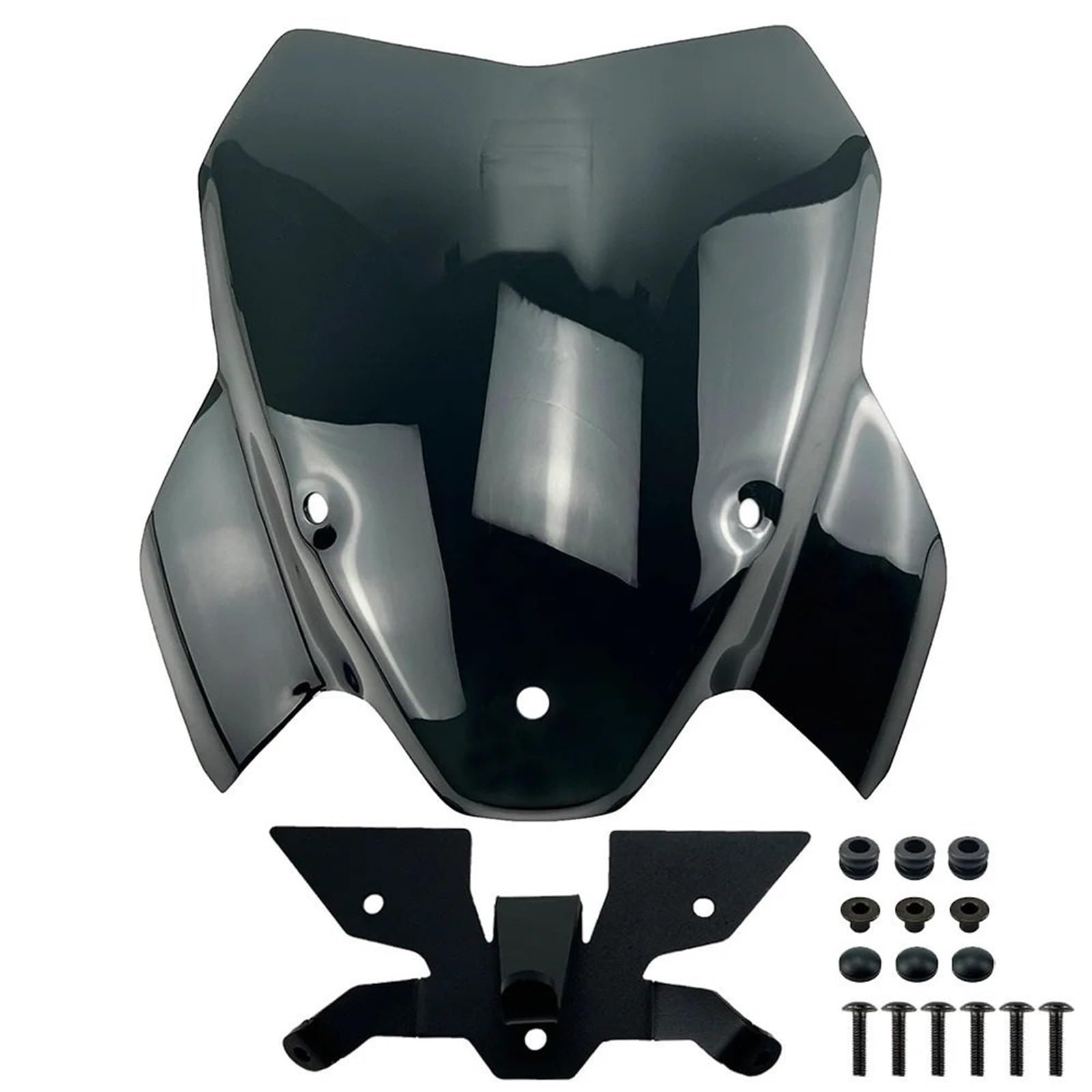 ASDRDDARF Windschutzscheibe Motorrad Für S1000R 2021 2022 2023 2024 Motorradzubehör Sport Touring Windschutzscheibe Windschutzscheibe Visier Deflektor(Black with Support) von ASDRDDARF