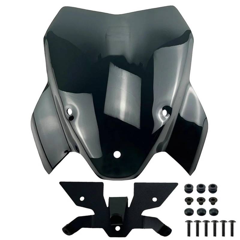 ASDRDDARF Windschutzscheibe Motorrad Für S1000R 2021 2022 2023 2024 Motorradzubehör Sport Touring Windschutzscheibe Windschutzscheibe Visier Deflektor(Black with Support) von ASDRDDARF