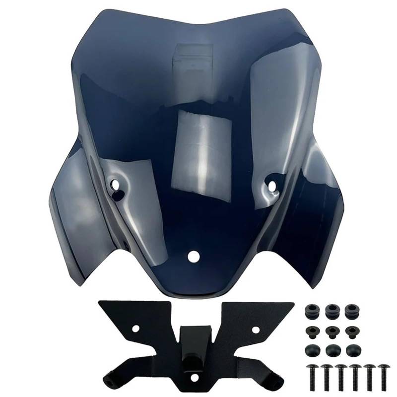 ASDRDDARF Windschutzscheibe Motorrad Für S1000R 2021 2022 2023 2024 Motorradzubehör Sport Touring Windschutzscheibe Windschutzscheibe Visier Deflektor(Smoke with Support) von ASDRDDARF