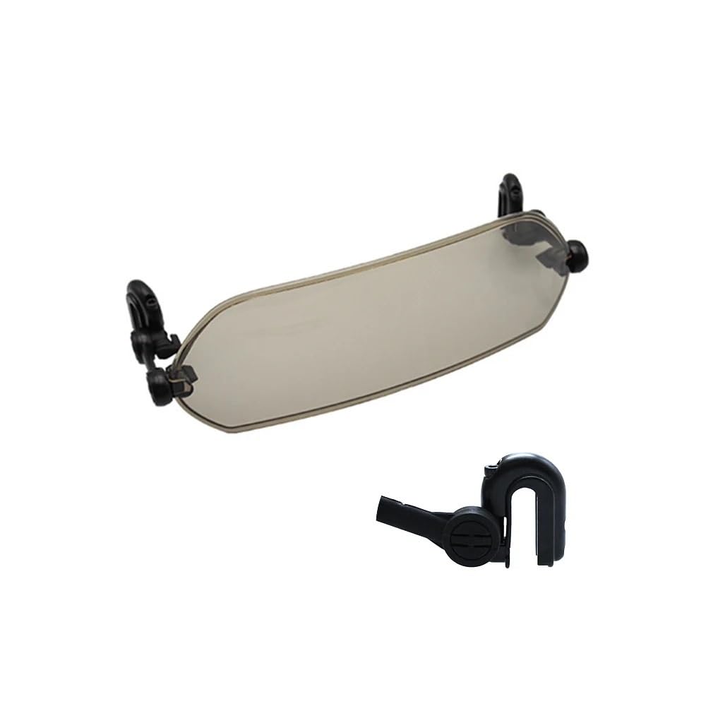 ASDRDDARF Windschutzscheibe Motorrad Für X-ADV 750 X-ADV 350 ADV 150 Integra750 CTX700 NSS750 Motorrad Windschutzscheibe Verlängerung Einstellbare Spoiler Deflektor(Small Smoke) von ASDRDDARF