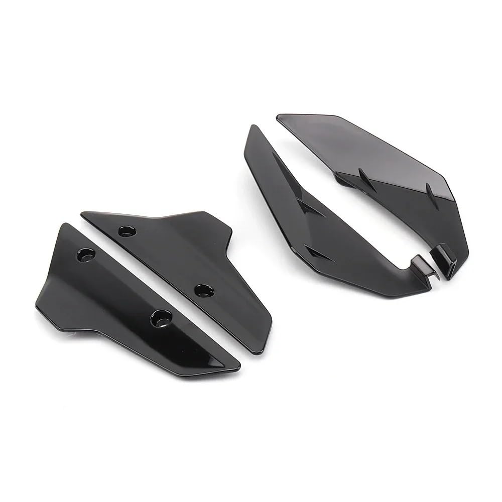 ASDRDDARF Windschutzscheibe Motorrad Für XL750 TRANSALP 2023 2024 Motorrad Acryl Seite Panels Windabweiser Front Spoiler Windschutzscheibe(Set - Black) von ASDRDDARF