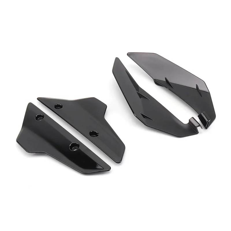 ASDRDDARF Windschutzscheibe Motorrad Für XL750 TRANSALP 2023 2024 Motorrad Acryl Seite Panels Windabweiser Front Spoiler Windschutzscheibe(Set - Black) von ASDRDDARF