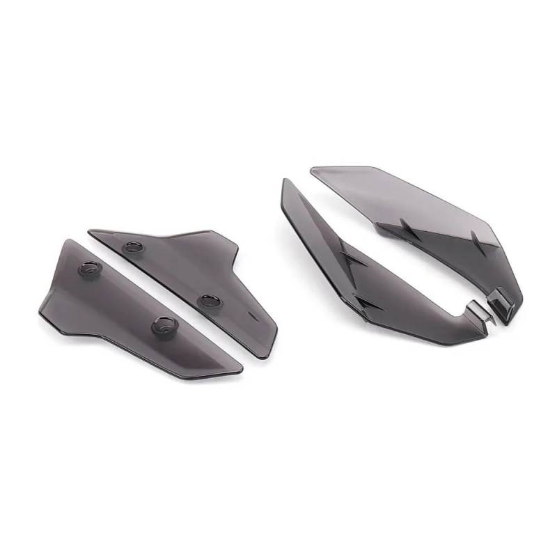 ASDRDDARF Windschutzscheibe Motorrad Für XL750 TRANSALP 2023 2024 Motorrad Acryl Seite Panels Windabweiser Front Spoiler Windschutzscheibe(Set - Smoky) von ASDRDDARF