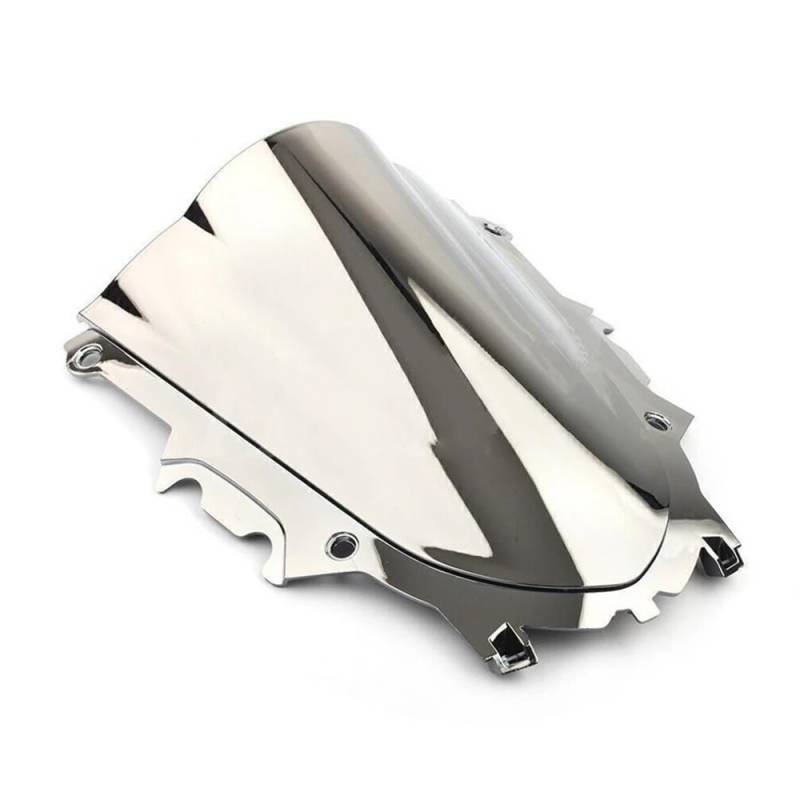 ASDRDDARF Windschutzscheibe Motorrad Für YZF R25 2019 2020 2021 2022 2023 Schwarz Motorrad Windschutzscheibe Windschutz Bildschirm Verkleidung(Silver) von ASDRDDARF