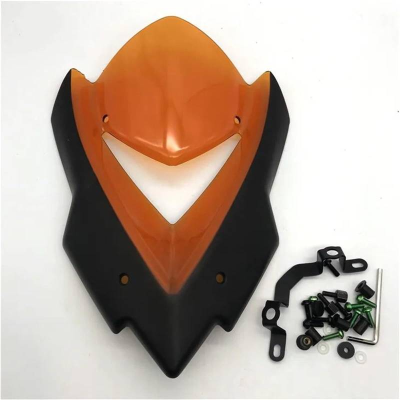 ASDRDDARF Windschutzscheibe Motorrad Für Z1000 2014 2015 2016 2017 2018 2019 2020 Motorrad Windschutzscheibe Visier Visier Windschutzscheibe Deflektor(Orange) von ASDRDDARF