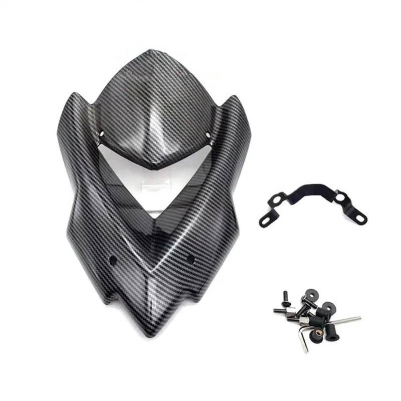 ASDRDDARF Windschutzscheibe Motorrad Für Z1000 2014 2015 2016 2018 2019 2020 Motorrad Änderung Windschutzscheibe Visier Windschutzscheibe(Carbon Fiber Pattern) von ASDRDDARF