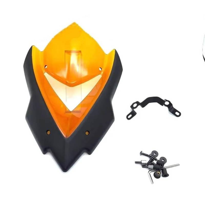 ASDRDDARF Windschutzscheibe Motorrad Für Z1000 2014 2015 2016 2018 2019 2020 Motorrad Änderung Windschutzscheibe Visier Windschutzscheibe(Orange) von ASDRDDARF