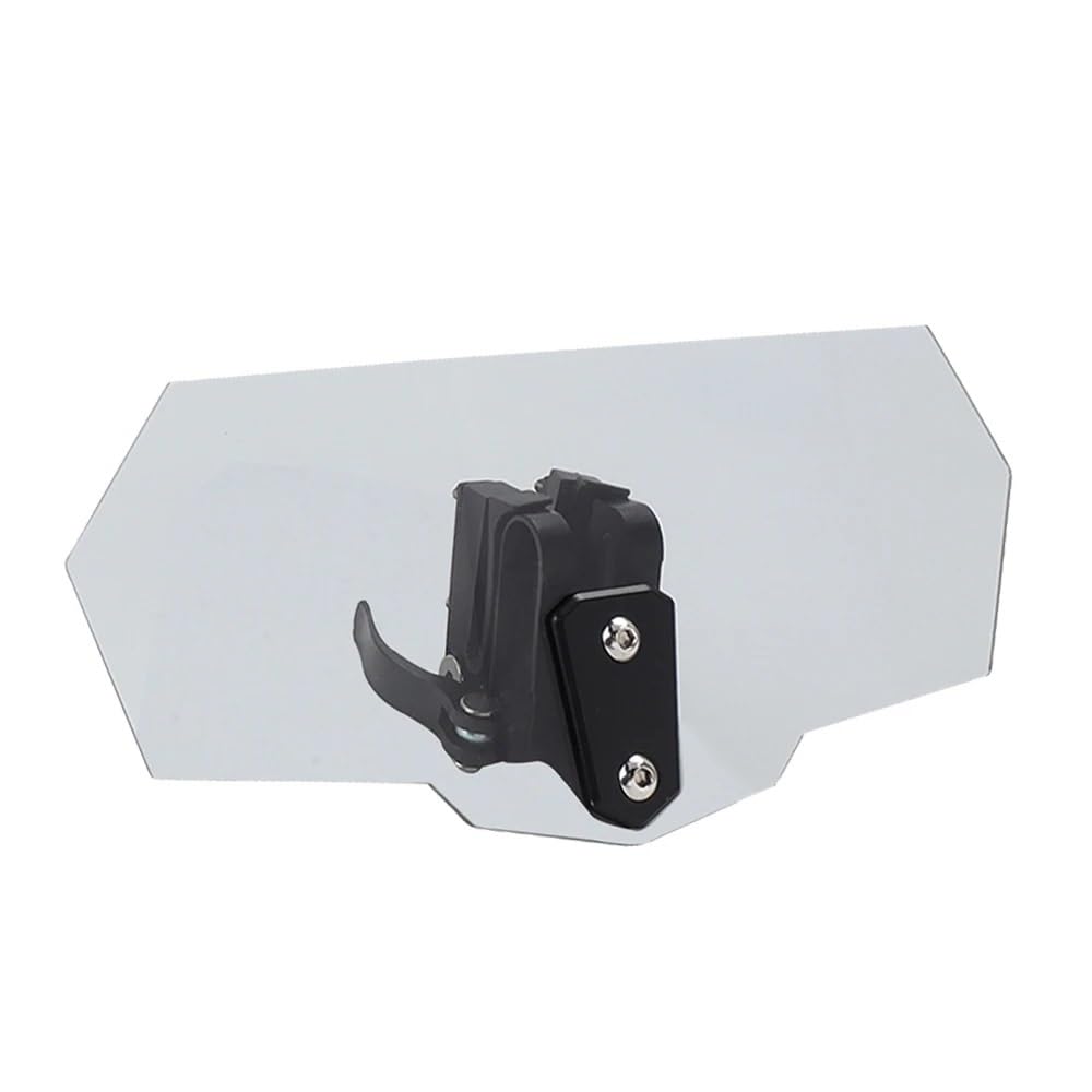 ASDRDDARF Windschutzscheibe Motorrad Motorrad Universal Einstellbare Windschutzscheibe Windabweiser Windschutzscheibe Für Die Meisten Motorrad Modelle(Gray 1) von ASDRDDARF