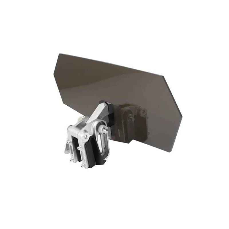 ASDRDDARF Windschutzscheibe Motorrad Universal Motorrad Modifizierte Erhöhte Windschutzscheibe Windschutzscheibe Installiert Moto Windschutzscheibe(Brown) von ASDRDDARF