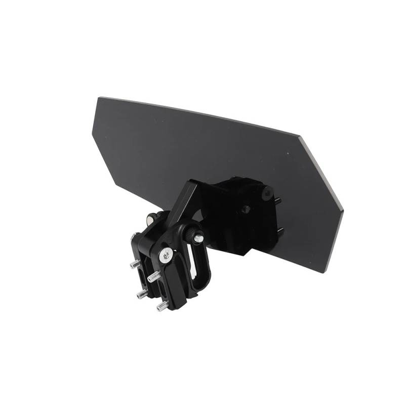 ASDRDDARF Windschutzscheibe Motorrad Universal Motorrad Windschutzscheibe Luftstrom Einstellbar Windschutzscheibe Verlängerung Windabweiser(Black-Black Bracket) von ASDRDDARF