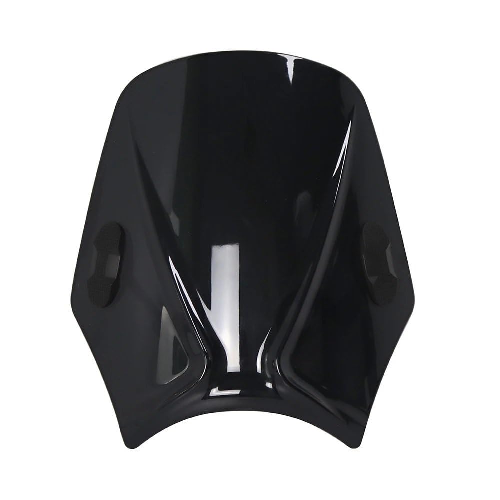 ASDRDDARF Windschutzscheibe Motorrad Universal Motorrad Windschutzscheibe Windschutzscheibe Abdeckungen Bildschirm Rauch Objektiv Motorräder Deflektor(Black) von ASDRDDARF