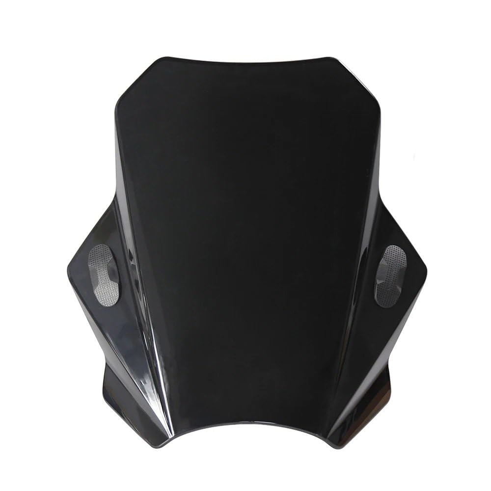 ASDRDDARF Windschutzscheibe Motorrad Universal Motorrad Windschutzscheibe Windschutzscheibe Abdeckungen Bildschirm Rauch Objektiv Motorräder Deflektor(Black 1) von ASDRDDARF