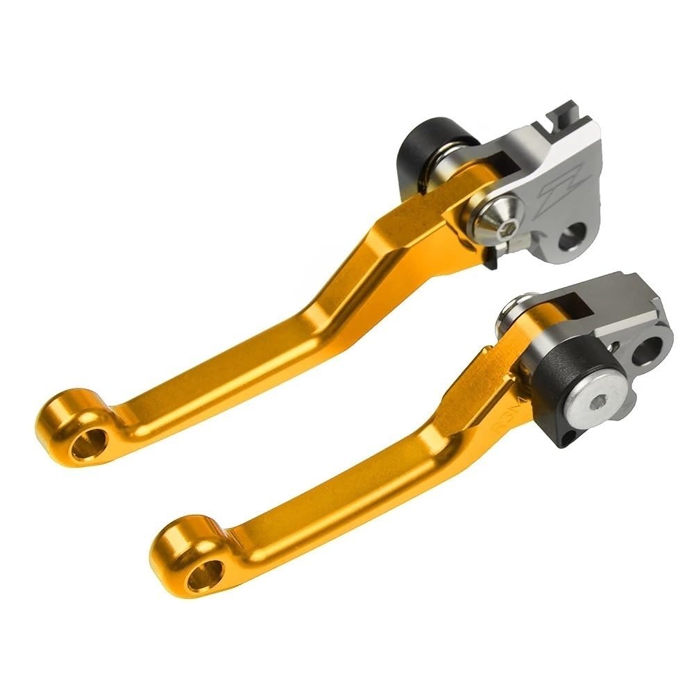 Für KX250F KXF 250 2005 2006 2007 2008 2009 2010 2011 2012 Klapp Handbremse Pivot Dirt Bike Bremse Kupplung Hebel Griff(Gold) von ASDRDDARF