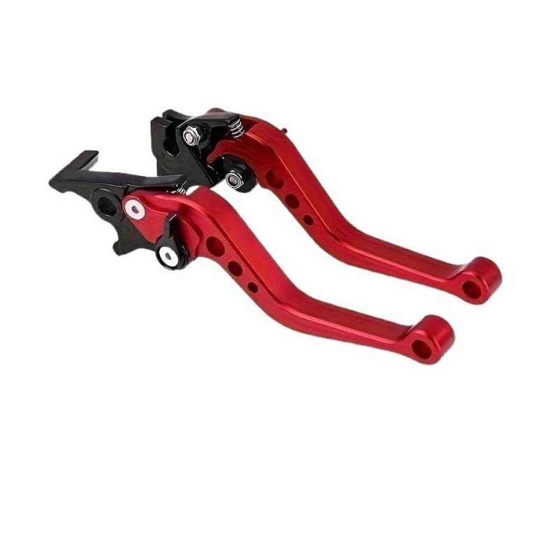 Motorrad Bremshebel Griffe Hebel Motorrad Modifikation Kupplung Bremshebel Griff(Red) von ASDRDDARF