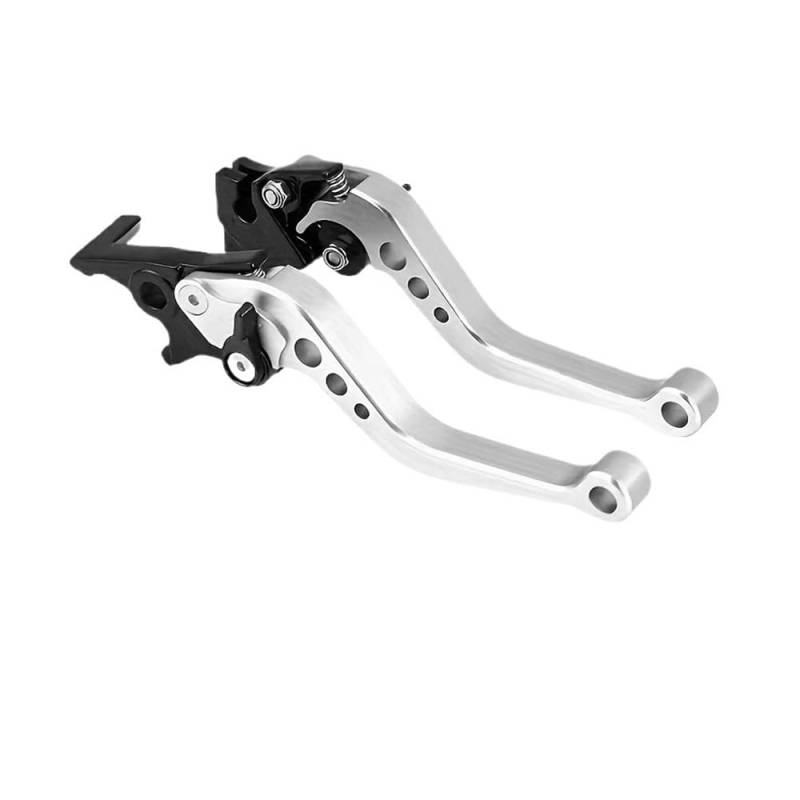 Motorrad Bremshebel Griffe Hebel Motorrad Modifikation Kupplung Bremshebel Griff(Silver) von ASDRDDARF