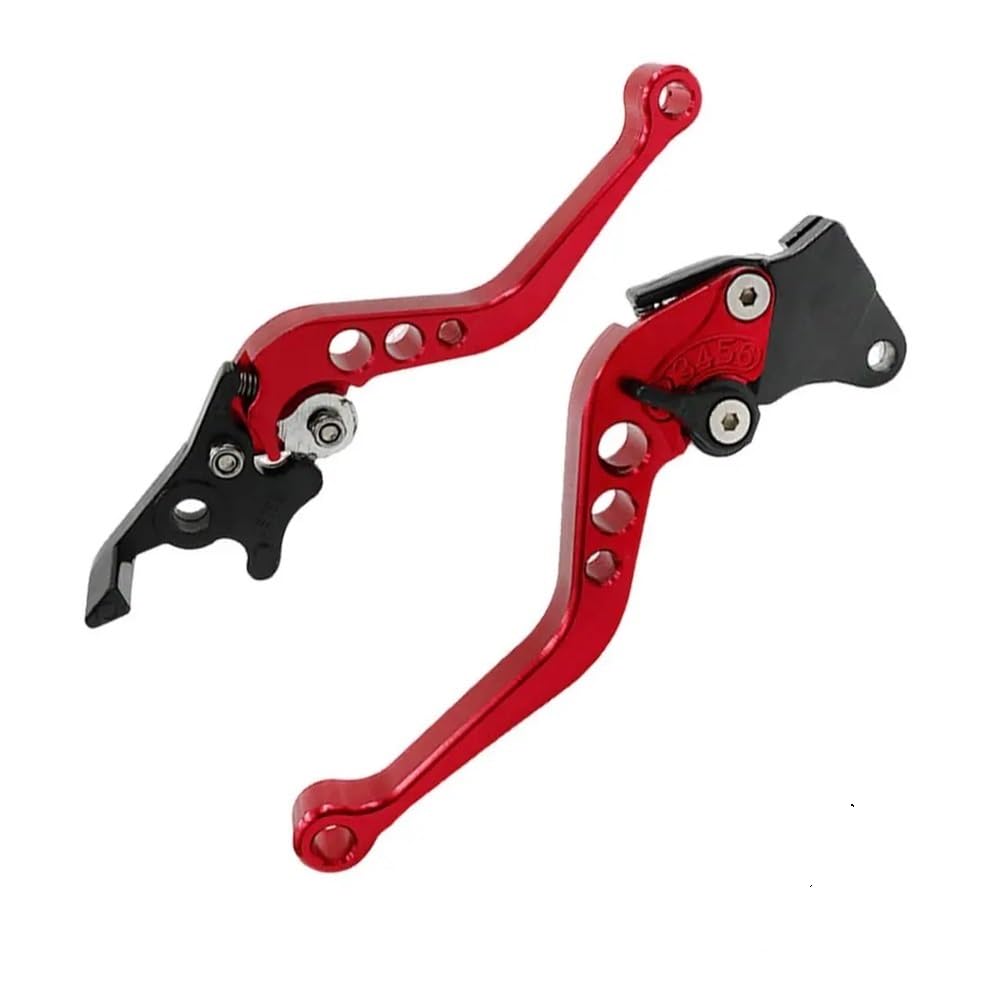 Motorrad Kupplung Hebel Zylinder Kupplung Hebel Einstellbar Rost Beweis Motorrad Bremshebel Klar Schalt(Red) von ASDRDDARF