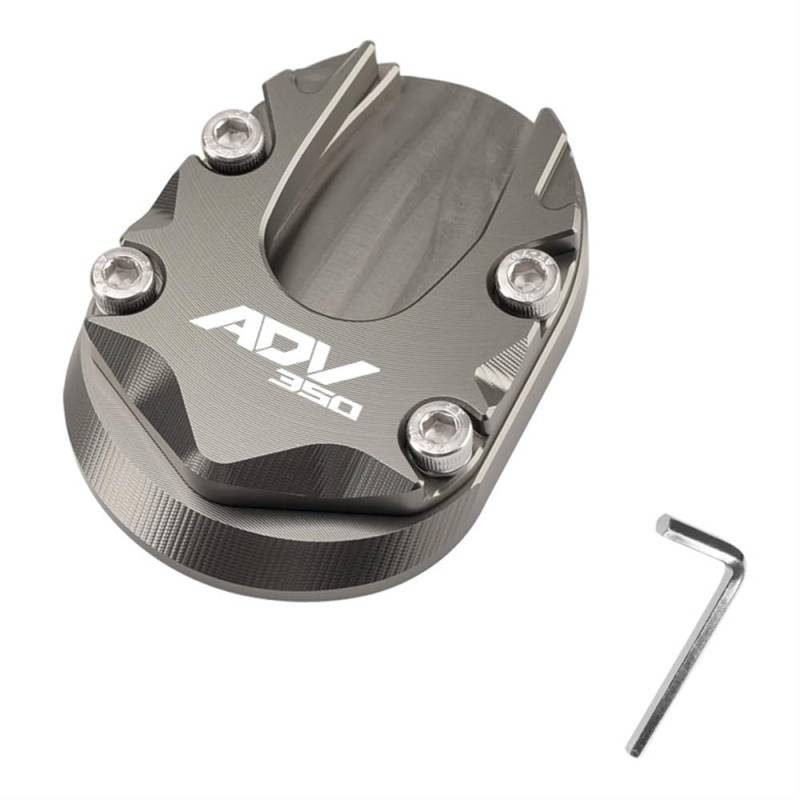 Motorrad-Seitenständerpolster Motorrad Zubehör Fuß Seite Brace Stehen Vergrößern Pad Für H&ONDA ADV350 ADV 350(3) von ASDRDDARF