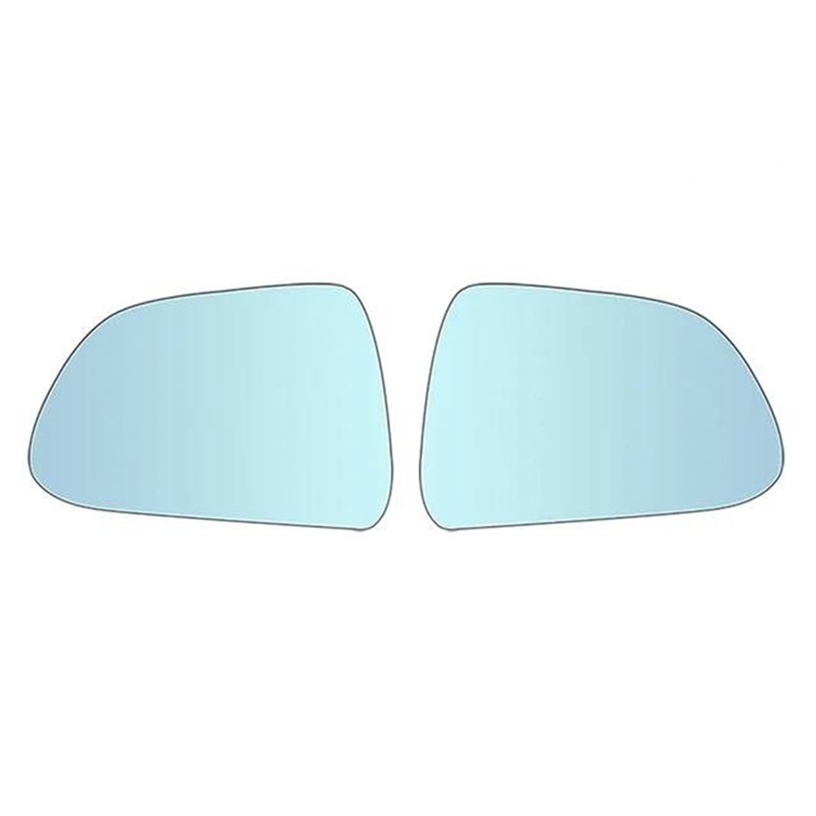 Außenspiegel Glas 1 Paar Für Tesla Für Modell 3 Zubehör 800R Weitwinkel-Rückspiegel Mit Großer Sicht Heizung Ersatz Blendschutz Umkehrung Auto Spiegelglas(Blau) von ASFDSG