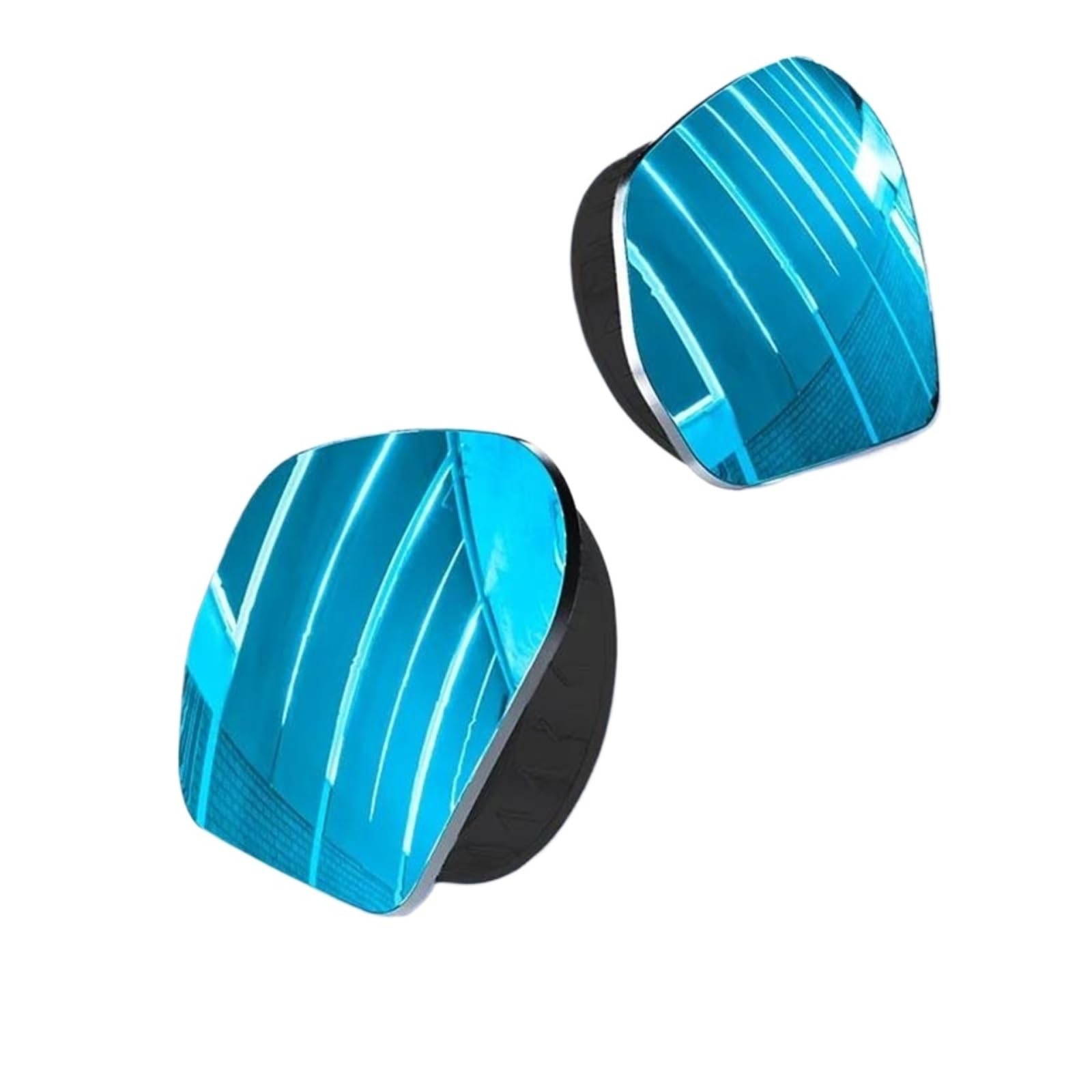 Außenspiegel Glas 2 Stücke Auto Rückspiegel 360 Grad Einstellbare Toter Winkel Spiegel HD Rahmenlose Weitwinkel Rückspiegel Auto Spiegelglas(Schwarz) von ASFDSG