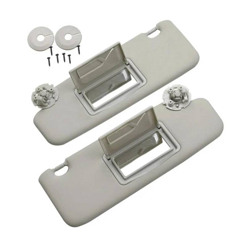 Sonnenschutz Auto Frontscheibe 1 Paar Sonnenblende Mit Spiegel Links & Rechts Grau Für Chevy Für Cruze 2011-2016 94579440 95034253 95034256 96072366 von ASFDSG