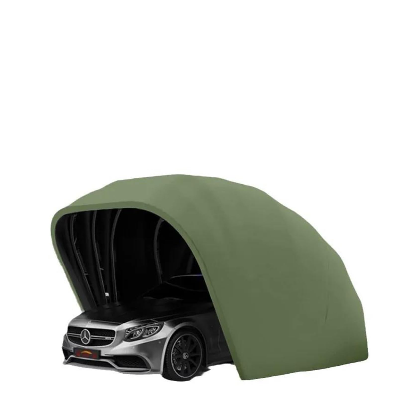 Sonnenschutz Auto Frontscheibe 5,5 Meter halbautomatische automatische Mobile Garage Sonnenschutz Faltbare Teleskop Carport Auto Parkplatz Schuppen Sonnenmarkise(BType) von ASFDSG