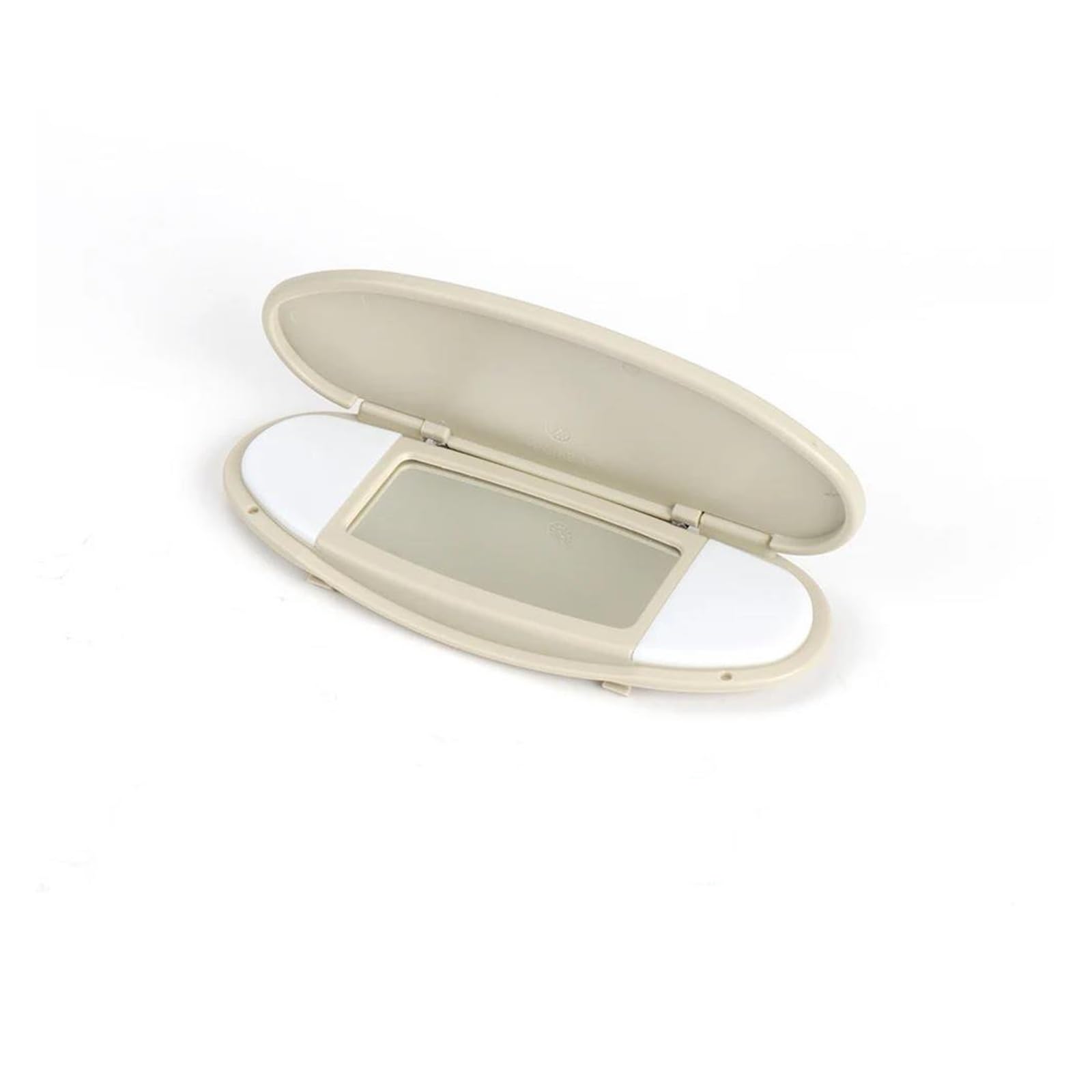 Sonnenschutz Auto Frontscheibe Auto Sonnenblende Spiegelabdeckung Make-Up Eitelkeit Spiegelabdeckung Für MINI Für Cooper Für R55-R60 2007-2014 Innenraum 2007-2014(Beige) von ASFDSG