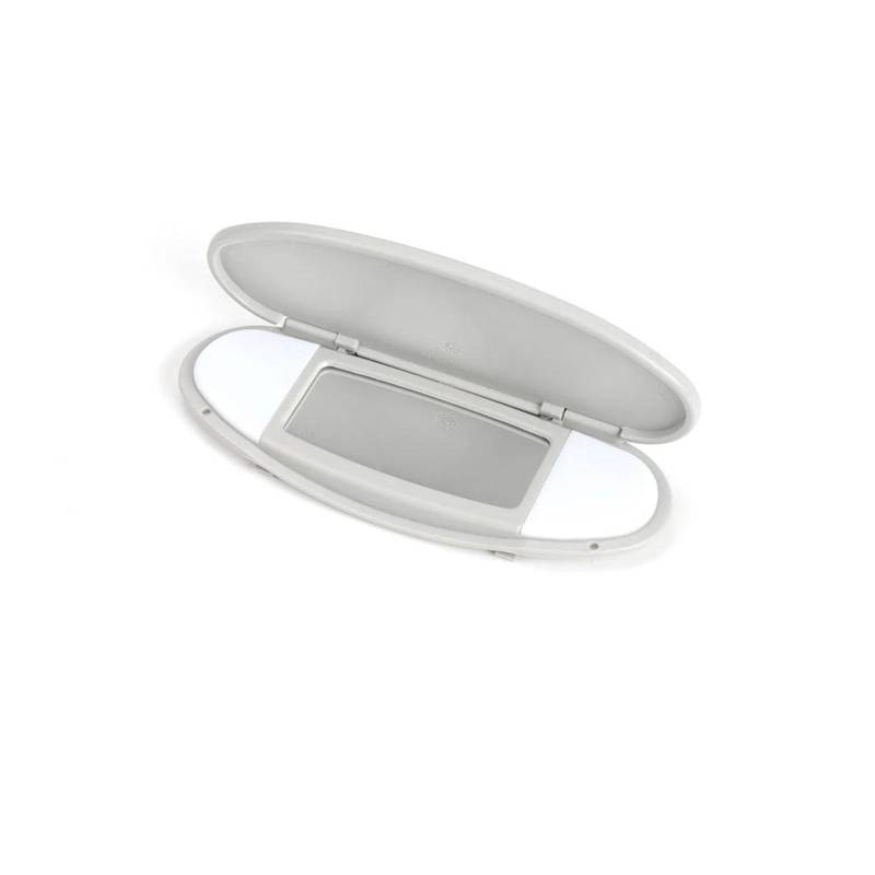 Sonnenschutz Auto Frontscheibe Auto Sonnenblende Spiegelabdeckung Make-Up Eitelkeit Spiegelabdeckung Für MINI Für Cooper Für R55-R60 2007-2014 Innenraum 2007-2014(Grey) von ASFDSG
