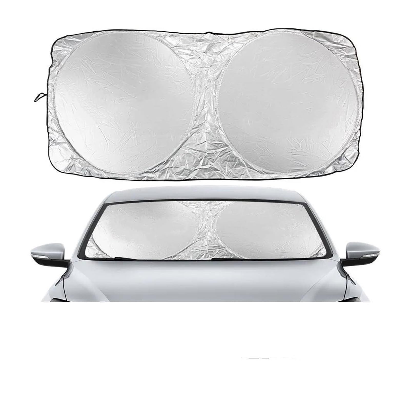 Sonnenschutz Auto Frontscheibe Auto-Sonnenschutz für Windschutzscheibe UV-beständig Zubehör für VW für MK4 für MK7 für MK2 für Golf 4 5 6 7 für MK3 für MK5 für MK6 für MK8(Style 13) von ASFDSG
