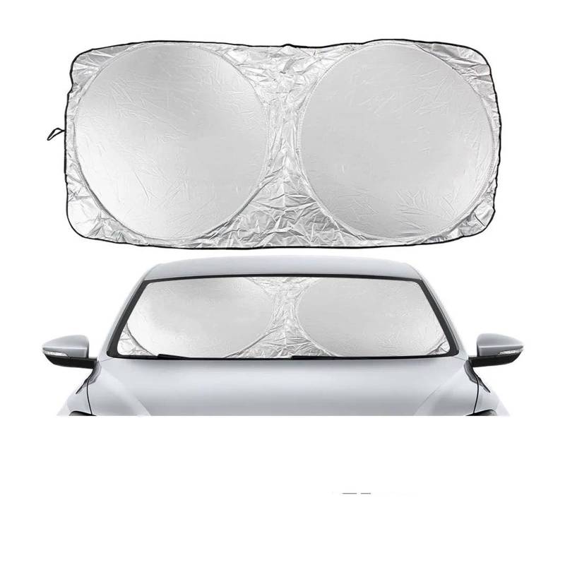 Sonnenschutz Auto Frontscheibe Auto-Sonnenschutz für Windschutzscheibe UV-beständig Zubehör für VW für MK4 für MK7 für MK2 für Golf 4 5 6 7 für MK3 für MK5 für MK6 für MK8(Style 14) von ASFDSG
