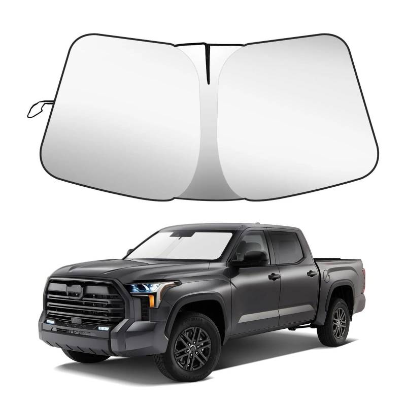 Sonnenschutz Auto Frontscheibe Auto Windschutzscheibe Sonnenschutz Abdeckung für Toyota für Tundra 2022-2025 Auto Front Fenster Sonnenblende UV Schutz von ASFDSG
