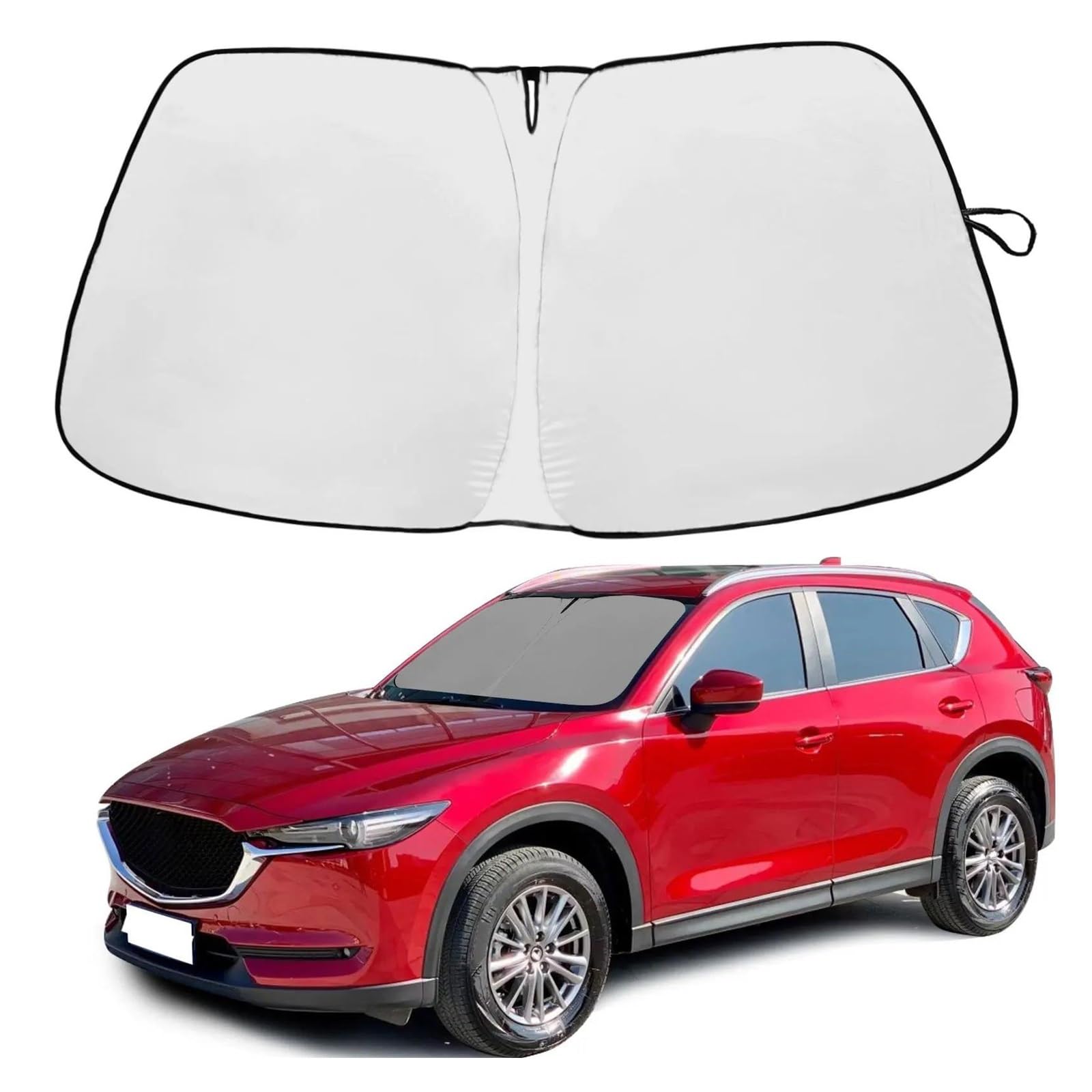Sonnenschutz Auto Frontscheibe Auto-Windschutzscheiben-Sonnenschutzabdeckung für Mazda für CX-5 für CX5 2017-2023 Auto-Frontscheiben-Sonnenblende UV-Schutzzubehör Sonnenschutz Auto Frontscheibe Auto-Windschutzscheiben-Sonnenschutzabdeckung für Mazda für CX-5 für CX5 2017-2023 Auto-Frontscheiben-Sonnenblende UV-Schutzzubehör von ASFDSG