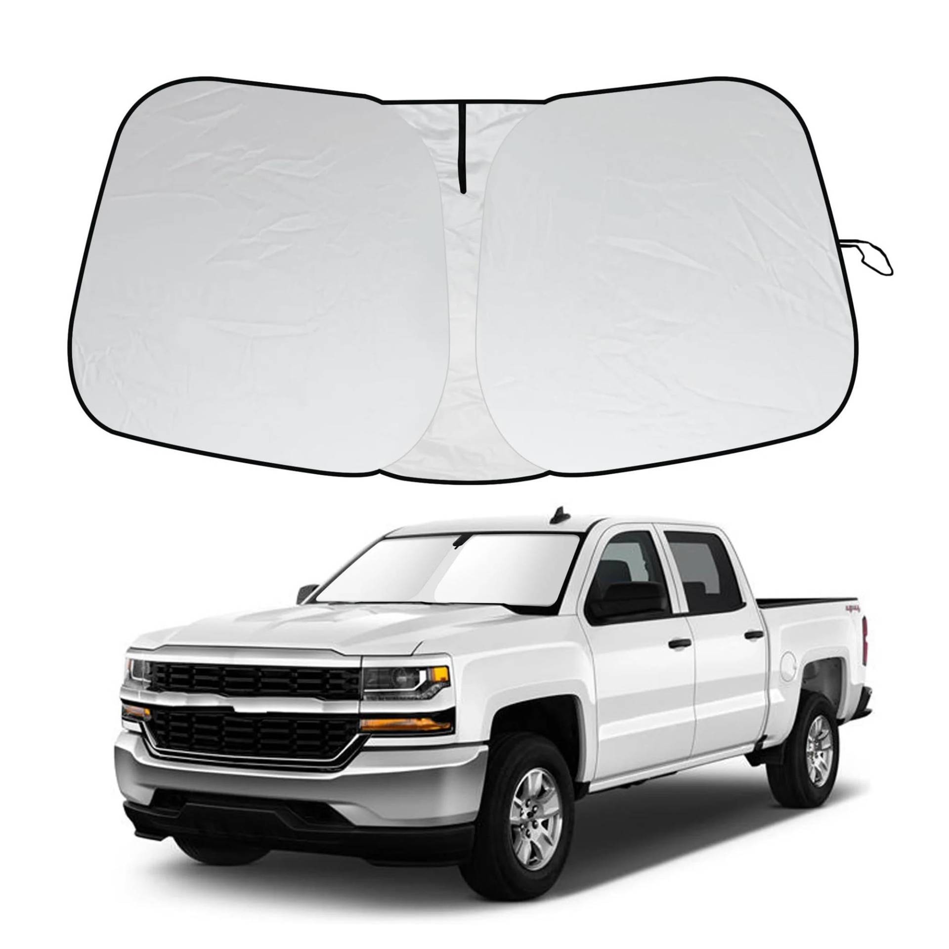 Sonnenschutz Auto Frontscheibe Für Chevy für Silverado 2014-2019 Windschutzscheibenvisier Klappvisier blockiert UV-Strahlen Sonnenschutz Auto Frontscheibe Für Chevy für Silverado 2014-2019 Windschutzscheibenvisier Klappvisier blockiert UV-Strahlen von ASFDSG