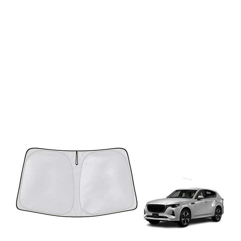 Sonnenschutz Auto Frontscheibe Für Mazda für CX60 für CX-60 für CX 60 2022-2023 Wärmedämmung Windschutzscheibenvisier Frontscheibenvisier Autoinnenausstattung von ASFDSG