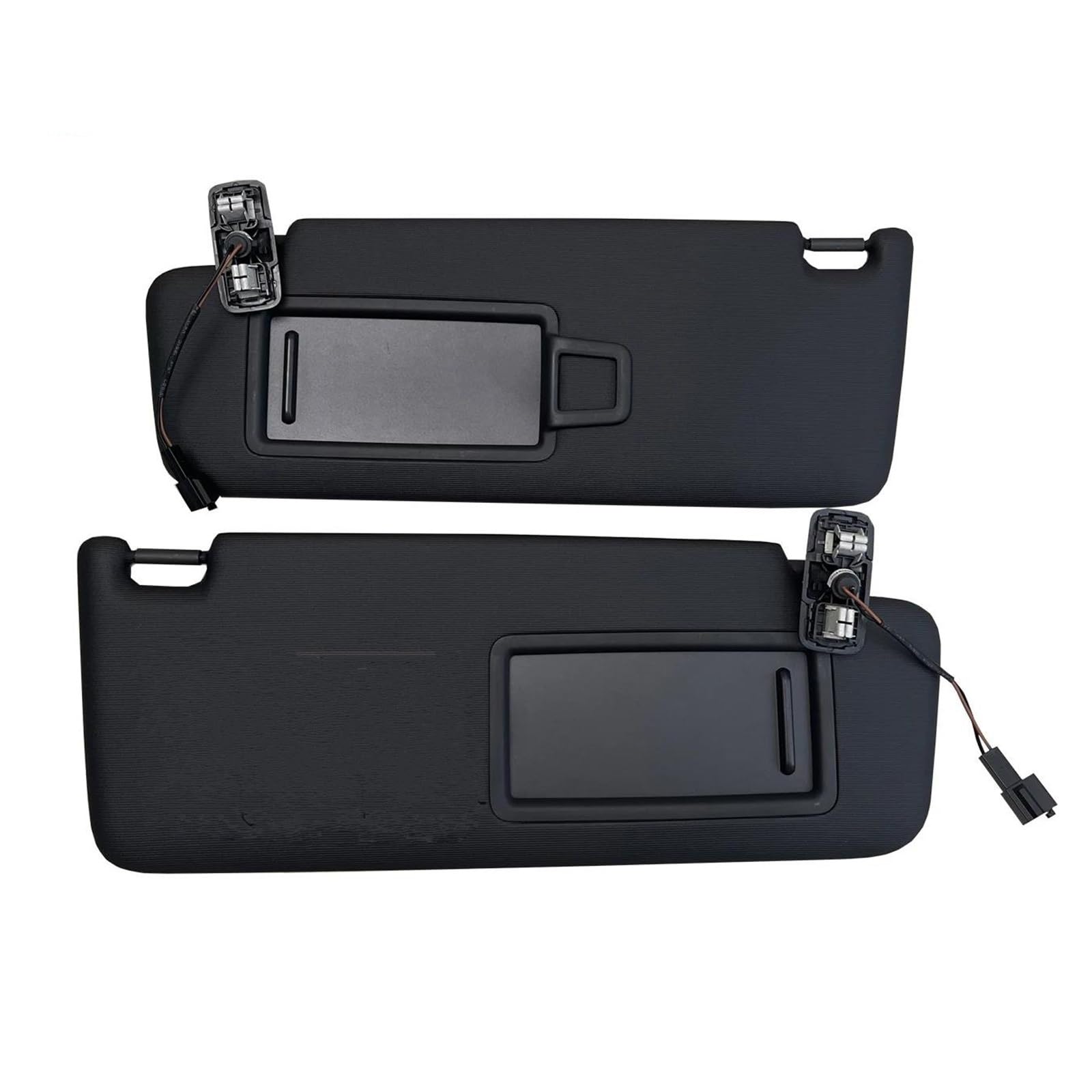 Sonnenschutz Auto Frontscheibe Für VW Für Golf 7 Für MK7 2013-2021 5GG857551 5GG857552 Schwarze Frontsonnenblende Panel mit Make-up-Spiegel Sonnenschutzdach(1 Paar) von ASFDSG
