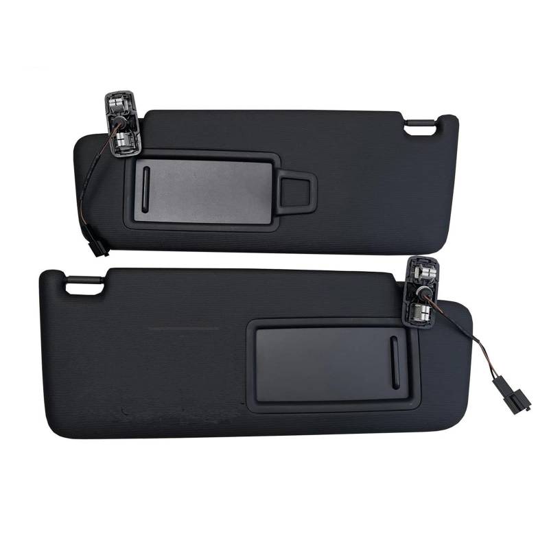 Sonnenschutz Auto Frontscheibe Für VW Für Golf 7 Für MK7 2013-2021 5GG857551 5GG857552 Schwarze Frontsonnenblende Panel mit Make-up-Spiegel Sonnenschutzdach(1 Paar) von ASFDSG