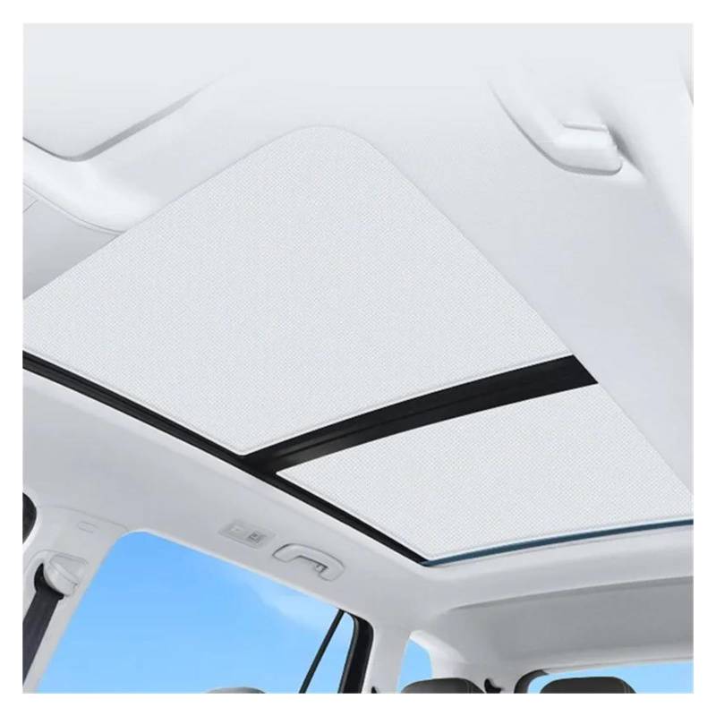 Sonnenschutz Auto Frontscheibe Für i7 Für G70 2023 2024 2025 Elektrostatische Adsorption Schiebedach Sonnenschirm Dachfenster Rollo Schattierungsaufkleber(Weiss) von ASFDSG