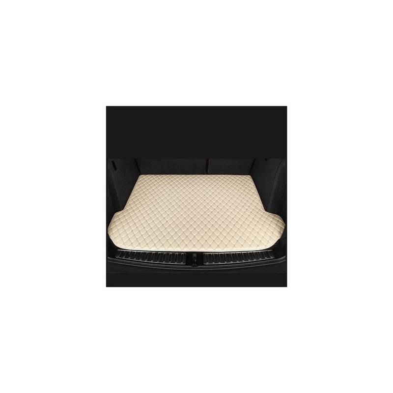 Trunk Mat Auto-Kofferraum-Matten Für Hyundai Für Sonata 10. 2020 2021 2022 Abdeckungen Cargo-Liner Teppich Innenzubehör Fahrzeug Wasserdicht Kofferraumwanne(Beige) von ASFDSG